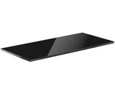 Mexen Uni vonios spintelės stalviršis, 110 cm, Juodas glossy