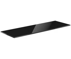 Mexen Uni vonios spintelės stalviršis, 150 cm, Juodas glossy