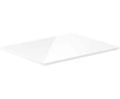 Mexen Uni vonios spintelės stalviršis, 50 cm, Baltas glossy