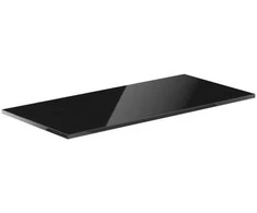Mexen Uni vonios spintelės stalviršis, 90 cm, Juodas glossy