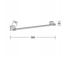 Mexen Vane rankšluosčių kabykla, Chrome