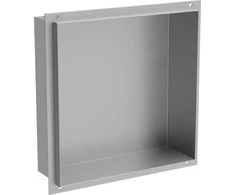 Mexen X-Wall-NR įleidžiama sieninė lentyna, 30x30 cm, Inox