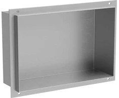 Mexen X-Wall-NR įleidžiama sieninė lentyna, 30x20 cm, Inox