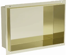 Mexen X-Wall-NR įleidžiama sieninė lentyna, 30x20 cm, Gold