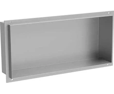 Mexen X-Wall-NR įleidžiama sieninė lentyna, 45x20 cm, Inox