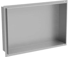 Mexen X-Wall-NR įleidžiama sieninė lentyna, 45x30 cm, Inox