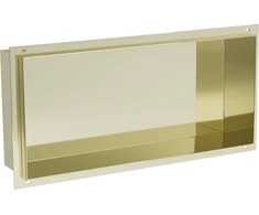 Mexen X-Wall-NR įleidžiama sieninė lentyna, 45x20 cm, Gold
