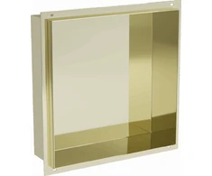 Mexen X-Wall-NR įleidžiama sieninė lentyna, 30x30 cm, Gold