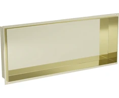 Mexen X-Wall-NR įleidžiama sieninė lentyna, 75x30 cm, Gold