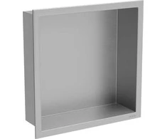 Mexen X-Wall-R įleidžiama sieninė lentyna, 30x30 cm, Inox
