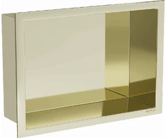 Mexen X-Wall-R įleidžiama sieninė lentyna, 30x20 cm, Gold