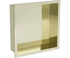 Mexen X-Wall-R įleidžiama sieninė lentyna, 30x30 cm, Gold
