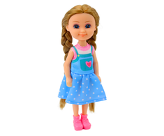 Mini lėlė ilgais plaukais, 15 cm (1 vnt.)