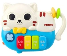 Mini pianinas Kačiukas su šviesos ir garso efektais