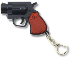 Mini pistoletas revolveris su šviesos efektais, 6.5 cm (1 vnt.)