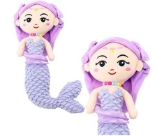 Minkštas žaislas Undinėlė, 32 cm, violetinė