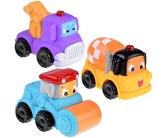 Minkštų automobilių rinkinys, 3 vnt.