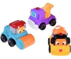 Minkštų automobilių rinkinys, 3 vnt.