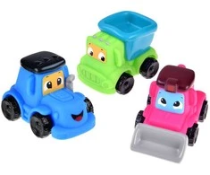 Minkštų automobilių rinkinys, 3 vnt.