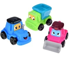 Minkštų automobilių rinkinys, 3 vnt.