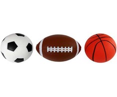 Minkštų sporto kamuolių rinkinys 3in1