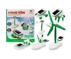 Mokomasis saulės roboto rinkinys, 6in1