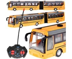 Mokyklinis autobusas su nuotolinio valdymo pultu