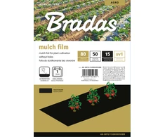 Mulčiavimo folija Bradas, 0,8x50 m, juoda