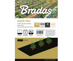 Mulčiavimo folija Bradas, 1x1000 m, juoda