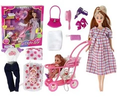 Nėščios lėlės Lucy rinkinys
