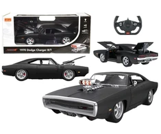 Nuotoliniu būdu valdomas automobilis 1970 Dodge Charger R/T, juodas