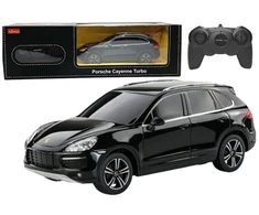 Nuotoliniu būdu valdomas automobilis Porsche Cayenne Turbo, juodas