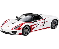 Nuotoliniu būdu valdomas automobilis Porsche 918 Spyder, baltas