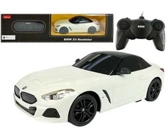 Automobilis BMW Z4 Roadster Rastar R/C su nuotolinio valdymo pultu, 1:24, baltas
