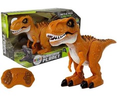 Nuotoliniu būdu valdomas dinozauras Tyranozaur, rudas, 1 vnt.