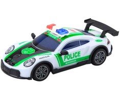 Nuotoliniu būdu valdomas drift policijos automobilis su LED apšvietimu