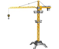 Nuotoliniu būdu valdomas kranas su LED šviesos efektais, 120 cm