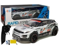 Nuotoliniu būdu valdomas lenktynių automobilis 1:10, baltas