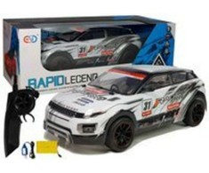 Nuotoliniu būdu valdomas lenktynių automobilis 1:10, baltas