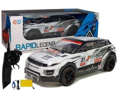 Nuotoliniu būdu valdomas lenktynių automobilis 1:10, baltas