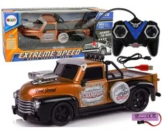 Nuotoliniu būdu valdomas Pick-up Champion 1:18, rudas