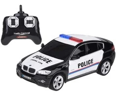 Nuotoliniu būdu valdomas policijos automobilis BMW X6, juodas