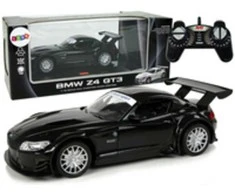Nuotoliniu būdu valdomas sportinis automobilis BMW Z4 GT3, 2.4 G, 1:18, juodas