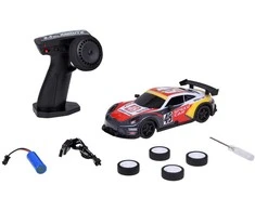 Nuotoliniu būdu valdomas sportinis automobilis „Drift Car“, raudonas