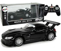 Nuotoliniu būdu valdomas sportinis automobilis BMW Z4 GT3, 2.4 G, 1:18, juodas