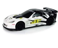 Nuotoliniu būdu valdomas sportinis automobilis Corvette C6.R, 2.4 G, 1:24, baltas