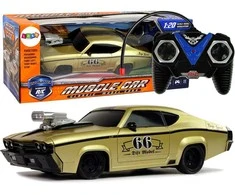 Nuotoliniu būdu valdomas sportinis Muscle Car automobilis 1:20, auksinis