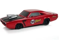Nuotoliniu būdu valdomas sportinis Muscle Car automobilis 1:20, raudonas