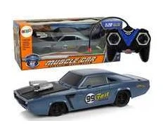Nuotoliniu būdu valdomas sportinis Muscle Car automobilis 1:20, pilkas
