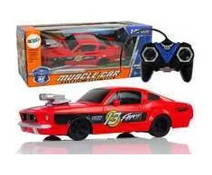 Nuotoliniu būdu valdomas sportinis Muscle Car automobilis 1:20, raudonas